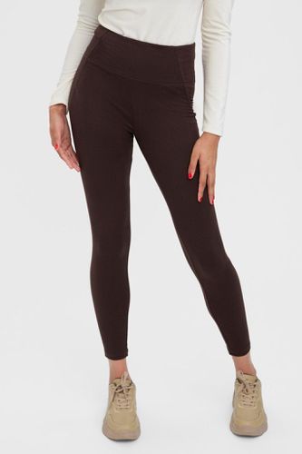 Ina hoch taillierte Leggings - Kaffeebohne - Vero Moda - Modalova