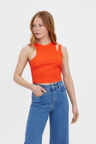 Ofelia Neia Tank Crop Top - Kirschtomate - Vero Moda - Modalova