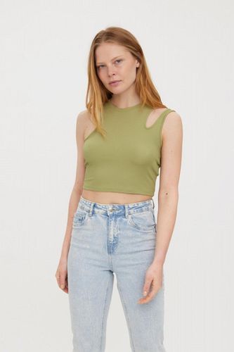 Ofelia Neia Tank Crop Top - Salbei - Vero Moda - Modalova