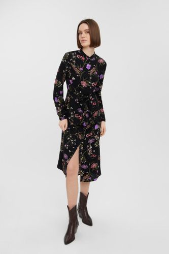 Easy Langarm -Hemdkleid - lila - Vero Moda - Modalova