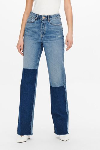 Zikka Farbblock Pants - mittelblauer Denim - Jacqueline de Yong - Modalova