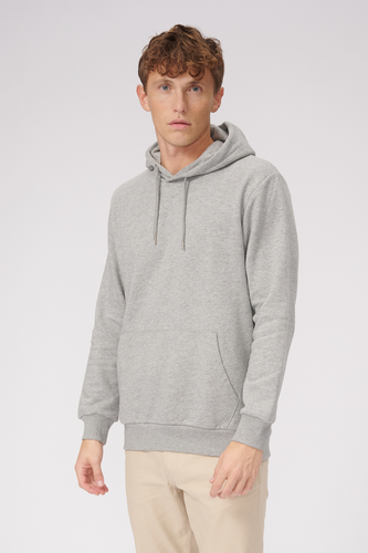 Basic Hoodie -Schweiß - hellgraue Melange - Male - TeeShoppen - Modalova