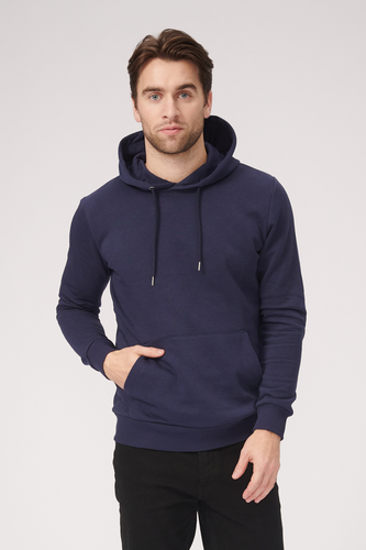 Basic Hoodie -Schweiß - Marine - Male - TeeShoppen - Modalova