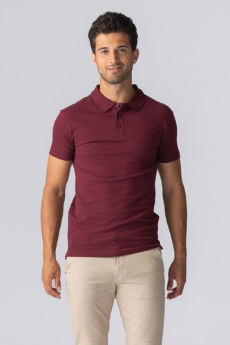 Muscle Poloshirt - Burgund - Mann - TeeShoppen - Modalova