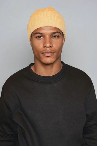 Strickbeanie - dunkles Beige - Mann - TeeShoppen - Modalova