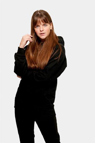 Oversized Hoodie - Schwarz - TeeShoppen - Modalova