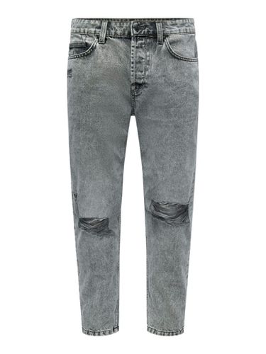 Avi Strahlernte Schaden - grauer Denim - Slim fit - Mann - Only & Sons - Modalova