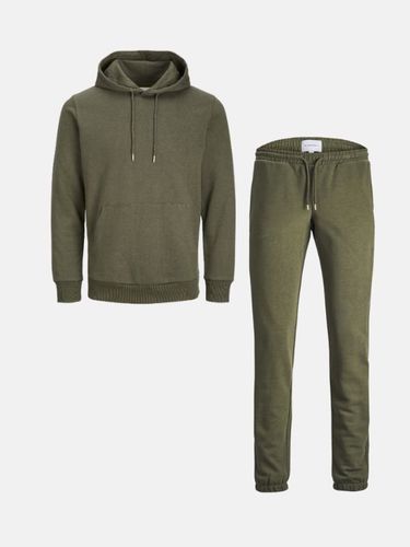 Basic Sweatsuit mit Hoodie (dunkelgrün) - Packungsgeschäft - TeeShoppen - Modalova