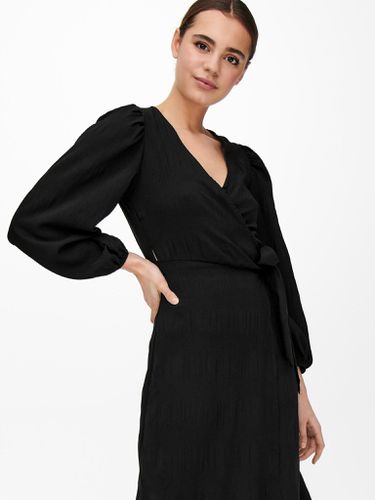 Dion Wrap Kleid - schwarz - ONLY - ONLY - Modalova