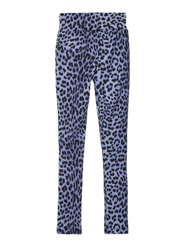 Gemusterte Leggings - Blue Leopard - Name It - Modalova