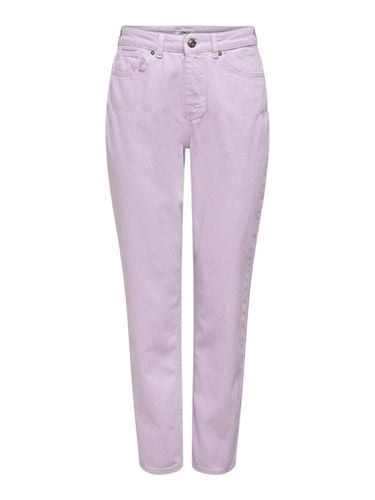 Solid Color Mom Pants - Orchideenstrauß - ONLY - Modalova