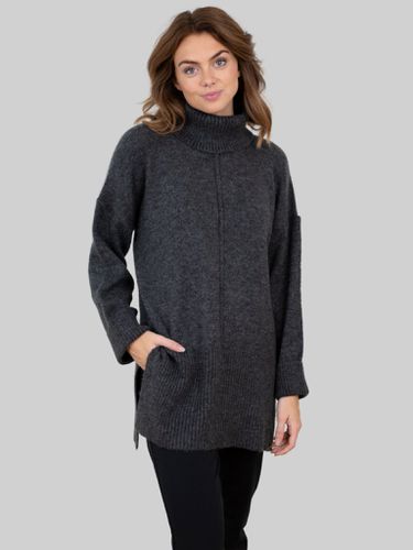 Tatiana Roll Hals Pullover - Dunkelgrau - ONLY - Modalova