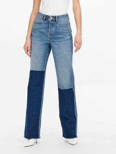 Zikka Farbblock Pants - mittelblauer Denim - Jacqueline de Yong - Modalova