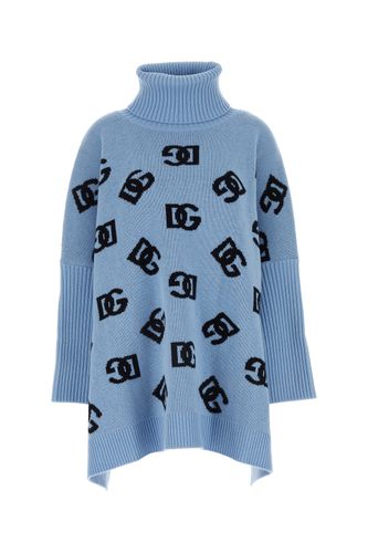 Embroidered wool poncho - DOLCE & GABBANA - Modalova