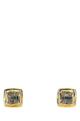 Embellished metal Jeanne earrings - AMINA MUADDI - Modalova