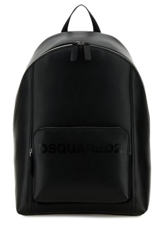 DSQUARED Black leather backpack - DSQUARED - Modalova