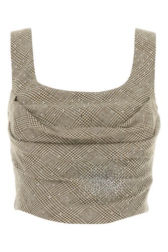 Embroidered cotton blend bodice - GIUSEPPE DI MORABITO - Modalova