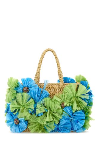 Embellished raffia VLogo Signature handbag - VALENTINO GARAVANI - Modalova