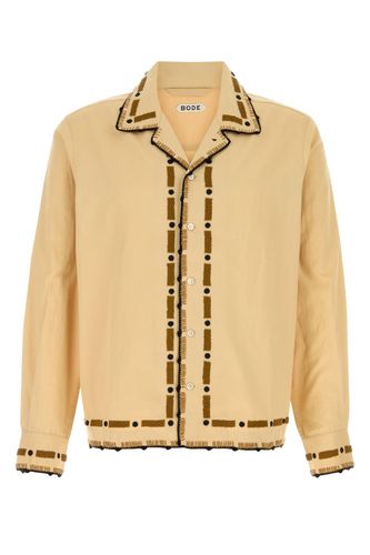 Beige cotton Beaded Ryegrass shirt - BODE - Modalova