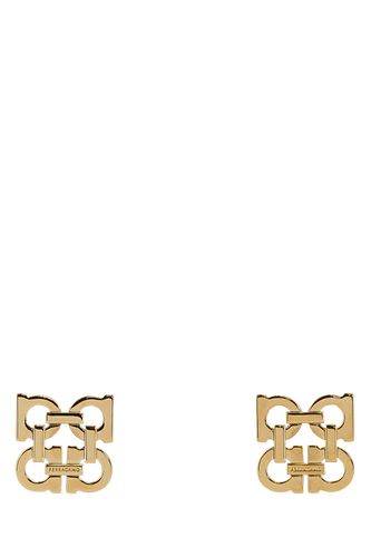 Gold metal earrings - SALVATORE FERRAGAMO - Modalova