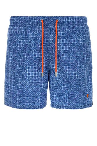 Printed polyester swimming shorts - GALLO - Modalova