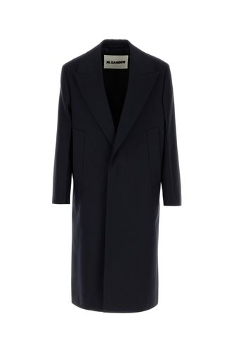 JIL SANDER Midnight blue wool coat - JIL SANDER - Modalova
