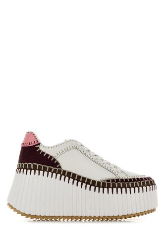 CHLOE White leather Nama sneakers - CHLOE - Modalova