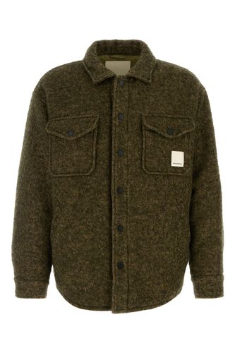 Melange army wool blend jacket - EMPORIO ARMANI - Modalova