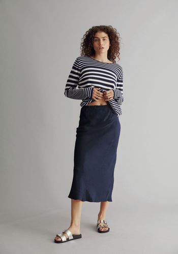 RAI Womens Recycled Acetate Slip Skirt Navy, Size 1 / UK 8 / EUR 36 - KOMODO - Modalova