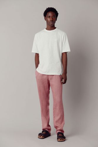 AUGUST Mens Organic Linen Trouser - Dusty Pink, Small - KOMODO - Modalova