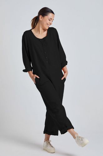 CLARA black - GOTS Organic Cotton Jumpsuit by , L - Flax & Loom - Modalova