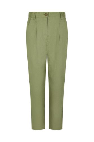 LILA Linen Trousers Khaki, SIZE 1 / UK 8 / EUR 36 - KOMODO - Modalova
