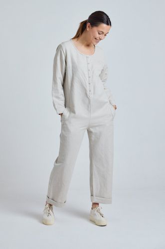 CLARA natural - GOTS Organic Cotton Jumpsuit by , M - Flax & Loom - Modalova