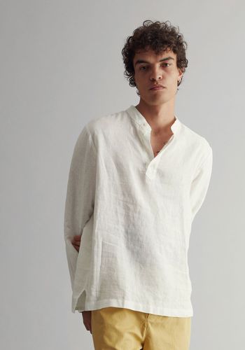 JULIAN Organic Linen Mens Top - Off White, Extra Large - KOMODO - Modalova