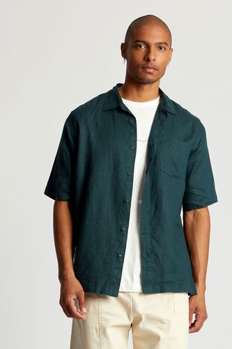 SEB Organic Linen Shirt Mens - Teal Green, Small - KOMODO - Modalova