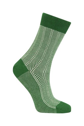 HERRINGBONE - GOTS Organic Cotton Socks Green, EUR 41-43 - KOMODO - Modalova