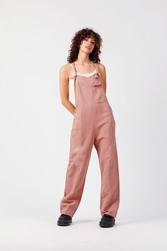 MARY-LOU Pink - GOTS Organic Cotton Dungarees by , SIZE 1 / UK 8 / EUR 36 - Flax & Loom - Modalova