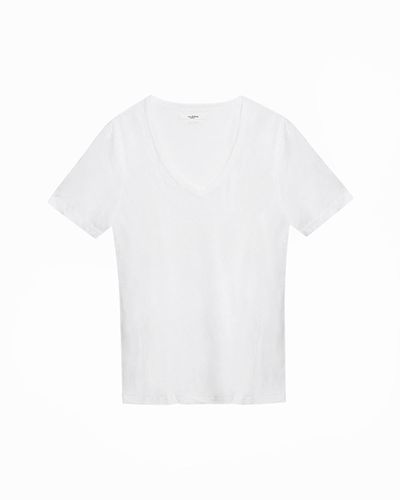 T-shirt Kranger Mit V-ausschnitt - Damen - Größe XL - Marant Étoile - MarantÉtoile - Modalova