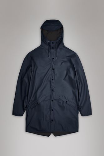 Rains Long Jacket - Navy - Rains - Modalova