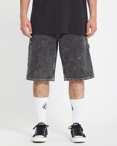 Men's Labored Denim Utility Short - Volcom - Modalova