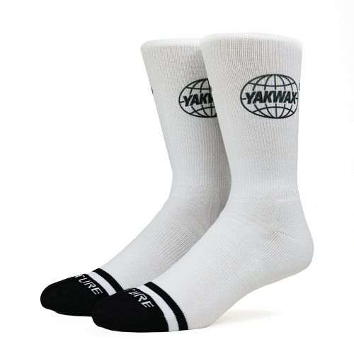 Yakwax Global Logo Socks - White - Yakwax - Modalova