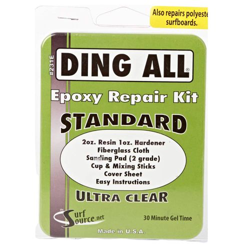 Standard Ultra Clear Epoxy Surfboard Repair Kit - 2oz - Ding All - Modalova