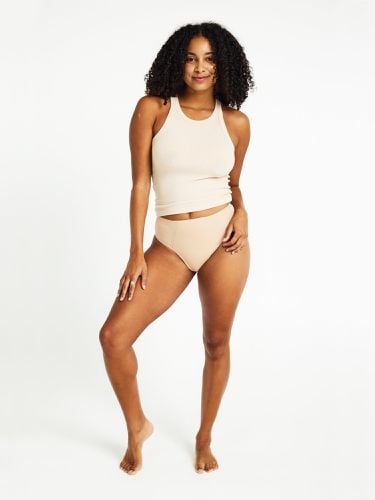 Au Naturel Seamfree Hi Waist Cheeky Super-Overnight Porcelain - Modibodi - Modalova