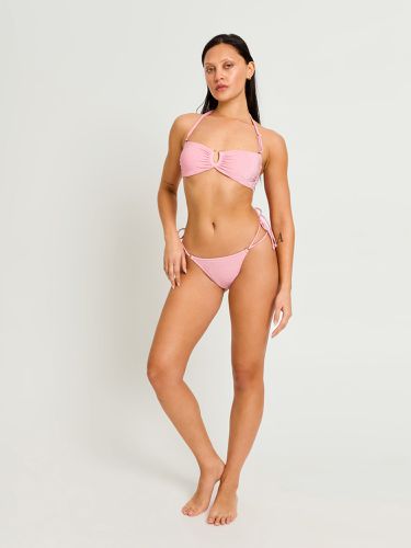 Swimwear Shimmer Tie Back Bandeau Top Peony Pink - Modibodi - Modalova