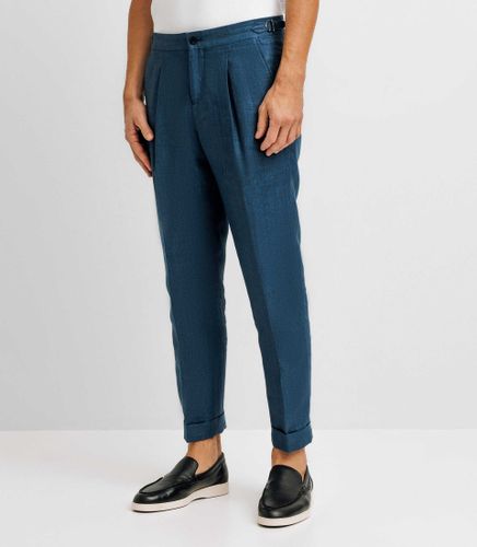 Pantalon ville en lin indigo - IZAC - Modalova