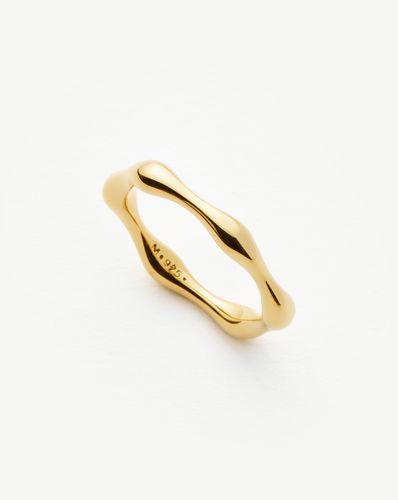 Molten Stacking Ring | 18ct Gold Vermeil - Missoma - Modalova