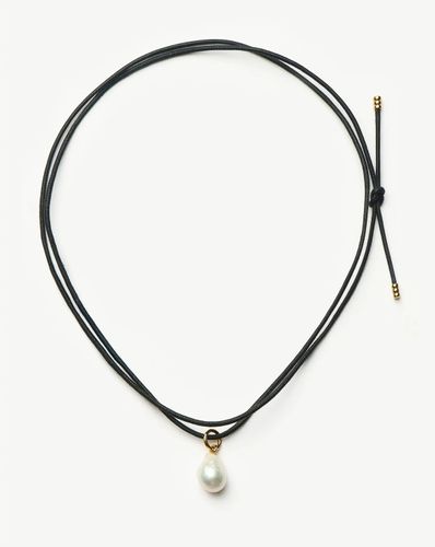Baroque Pearl Cord Necklace | 18ct Gold Vermeil/Pearl - Missoma - Modalova