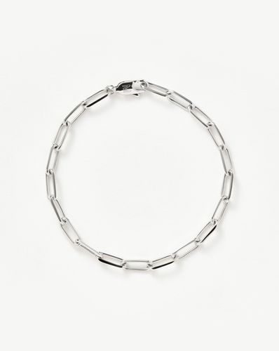 Classic Mini Paperclip Chain Bracelet | Silver Plated - Missoma - Modalova