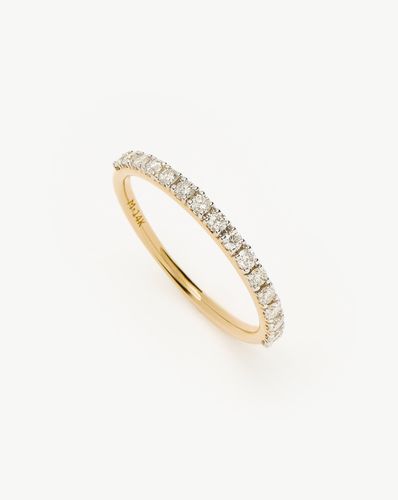 Fine Half Diamond Eternity Ring | 14ct Solid Gold/Diamond - Missoma - Modalova