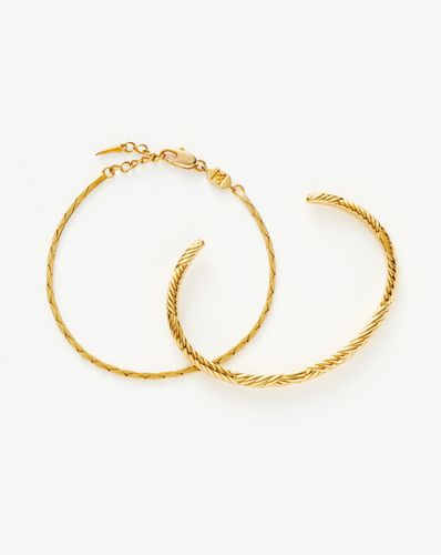 Gemelli Cuff & Cobra Chain Bracelet Set - Missoma - Modalova